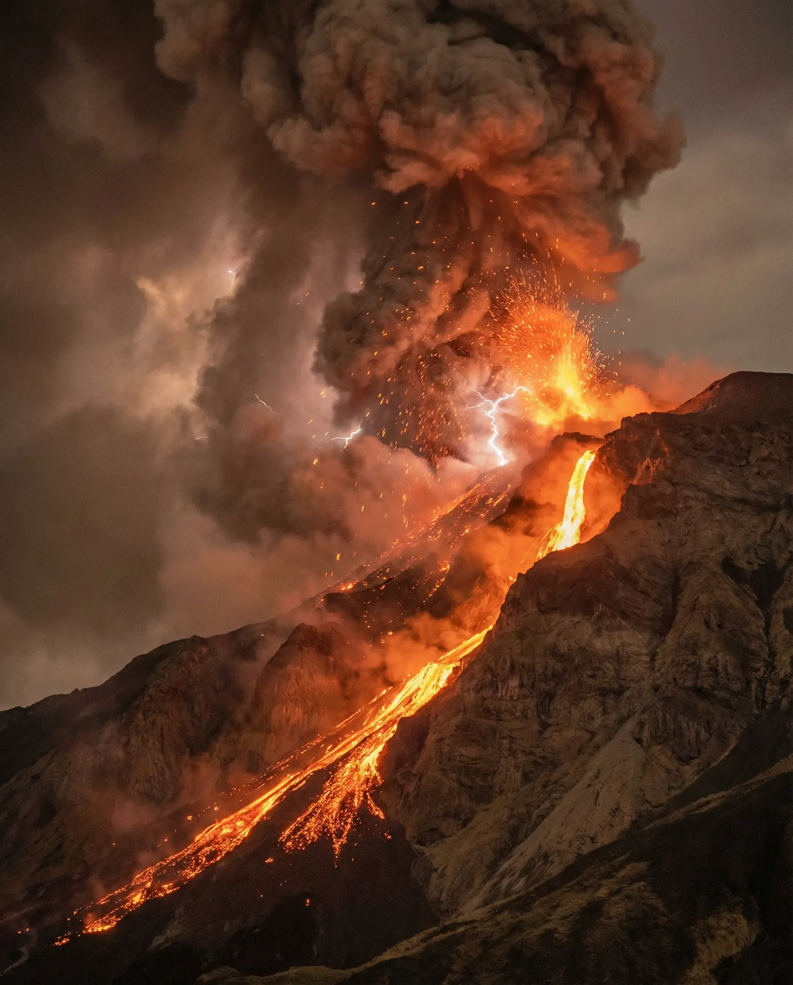 火山喷发壮观场景 - 妈妈的朋友 自然奇观